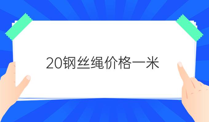 20钢丝绳价格一米