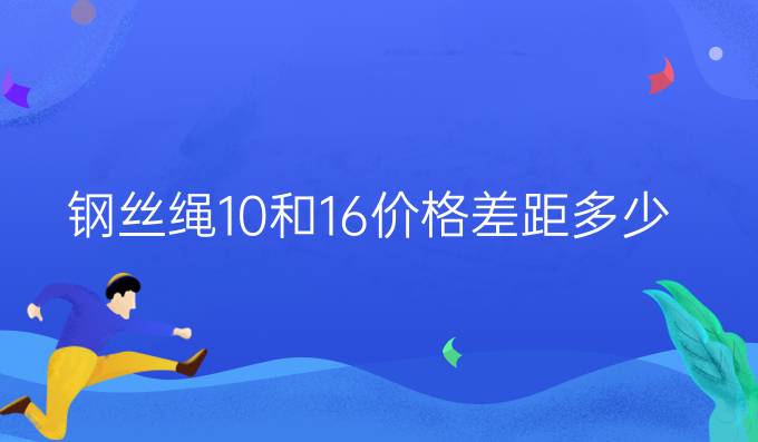 钢丝绳10和16价格差距多少