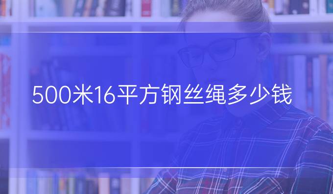 500米16平方钢丝绳多少钱