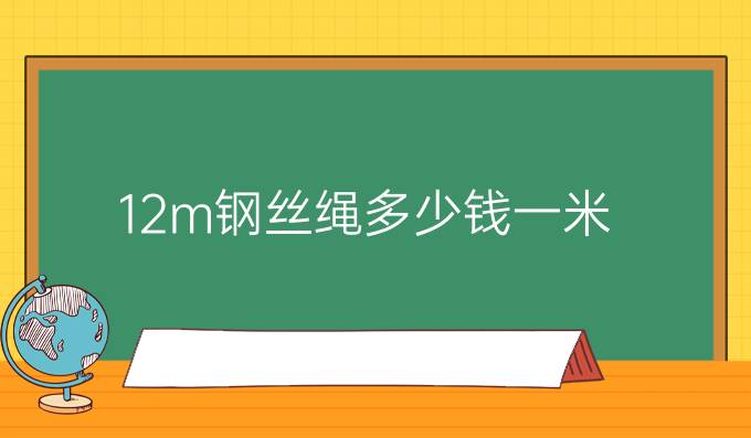 12m钢丝绳多少钱一米