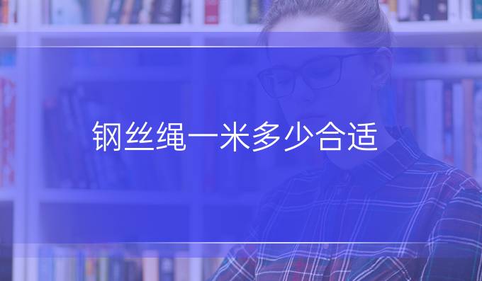 钢丝绳一米多少合适