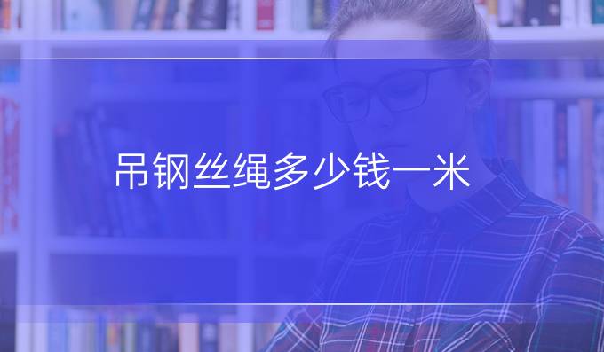 吊钢丝绳多少钱一米
