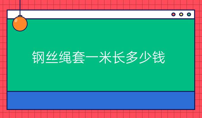 钢丝绳套一米长多少钱