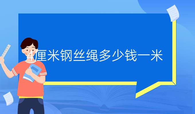 4厘米钢丝绳多少钱一米