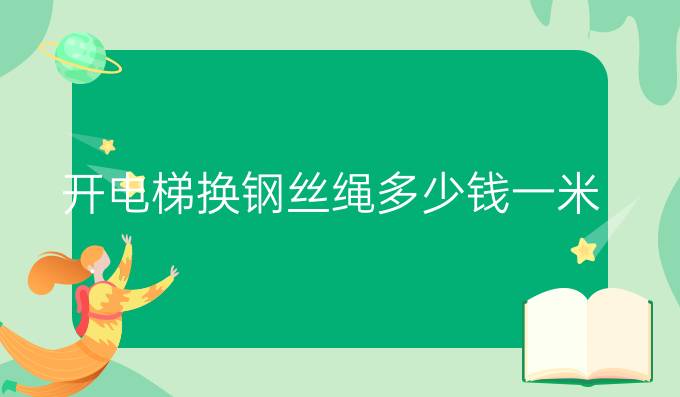 开电梯换钢丝绳多少钱一米