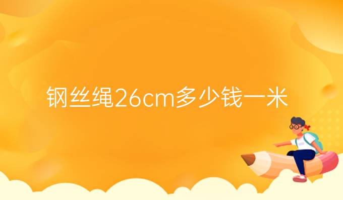 钢丝绳26cm多少钱一米