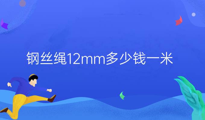 钢丝绳12mm多少钱一米