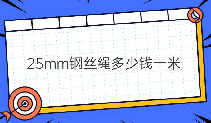 2.5mm钢丝绳多少钱一米