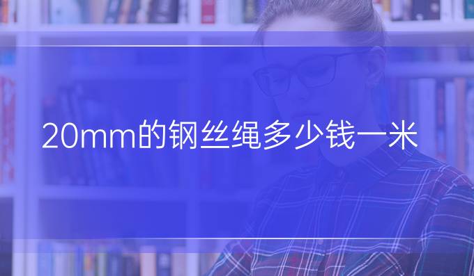 20mm的钢丝绳多少钱一米