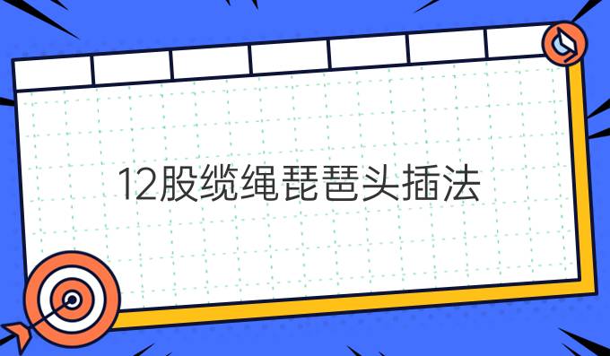12股缆绳琵琶头插法
