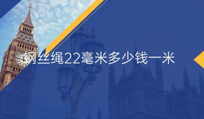 钢丝绳22毫米多少钱一米