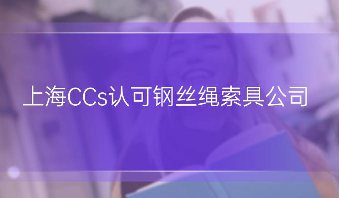 上海CCs认可钢丝绳索具公司