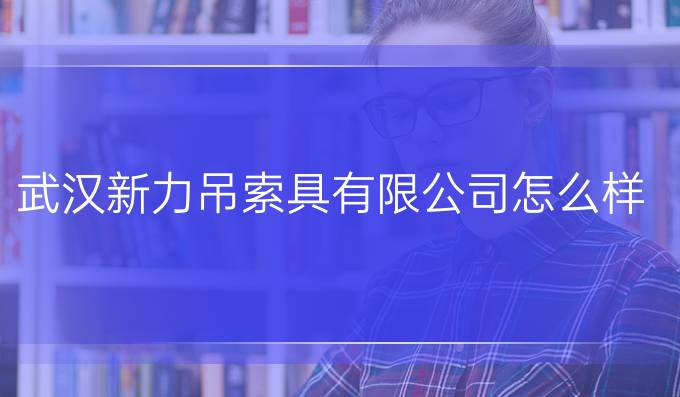 武汉新力吊索具有限公司怎么样