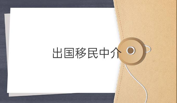 出国移民中介