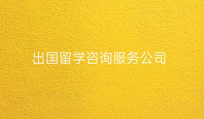 出国留学咨询服务公司