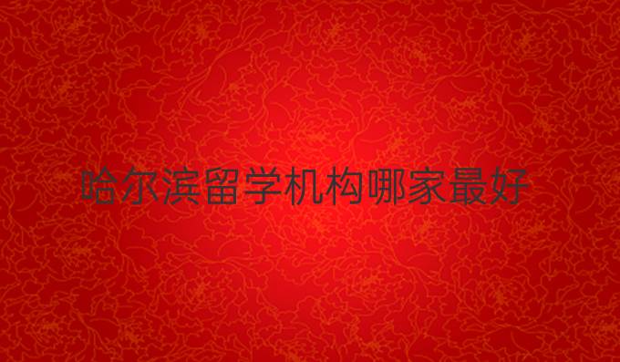 哈尔滨留学机构哪家最好