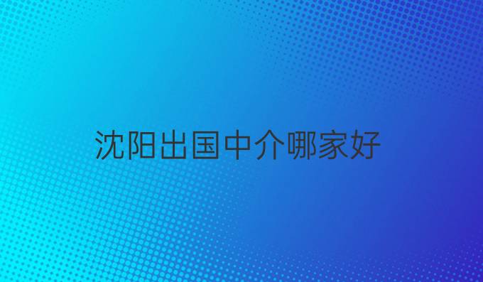 沈阳出国中介哪家好