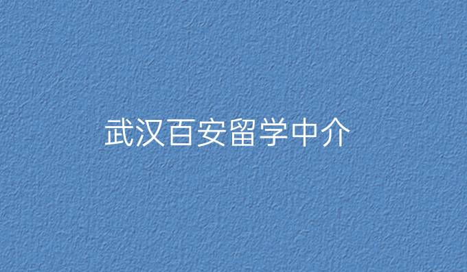 武汉百安留学中介